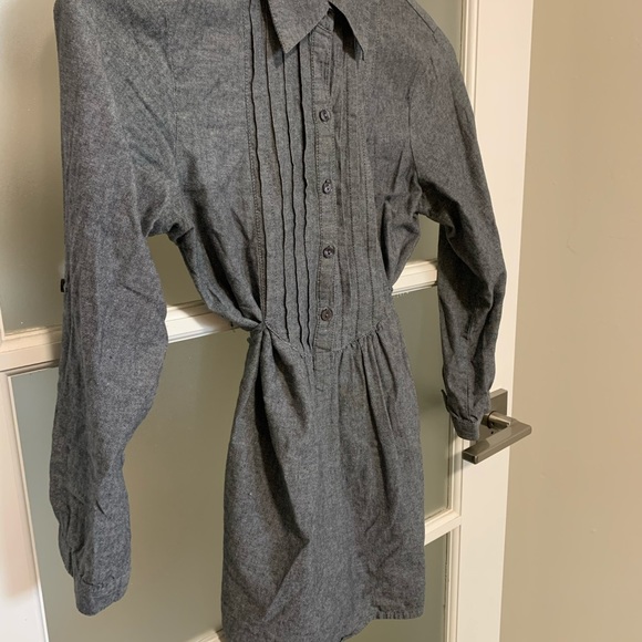 Blue/grey button up blouse - Picture 3 of 5